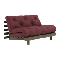 Canapea burgundy extensibilă 140 cm Roots – Karup Design