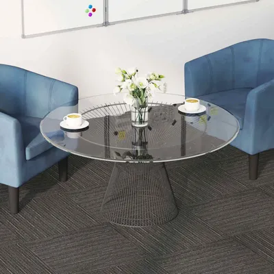 vidaXL Placă de carpetă Pătrat Maro Închis 50 x 50 cm 4 buc.