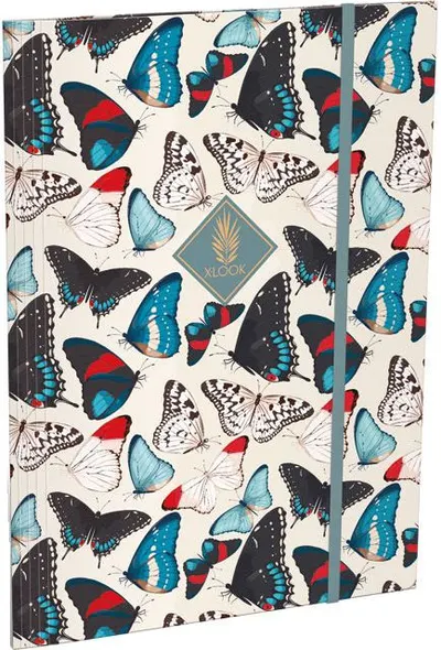 Mapa cu elastic Lizzy Card - Butterfly