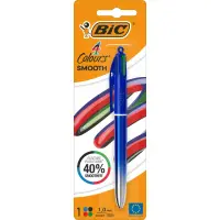 Pix retractabil cu 4 culori, Bic, Smooth Gradient