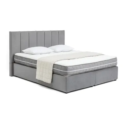 Pat boxspring gri 180x200 cm Olia Bold Line – Bonami Selection