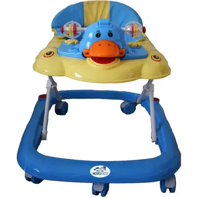 Premergator pentru copii Novokids Duckey Albastru cu melodii, reglabil in 3 trepte, pliabil