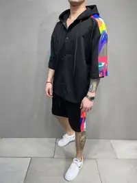 Trening Summer Vibes Black Tras112(6115) (mărime: S)
