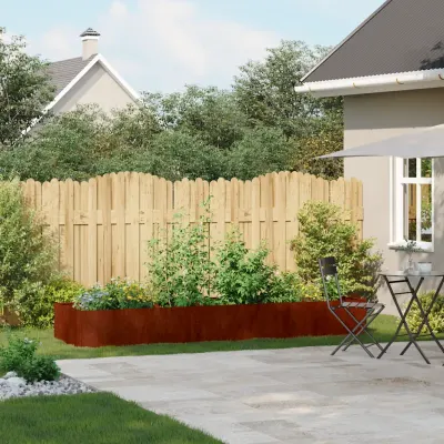 vidaXL Jardinieră Rusty 280x80x40 cm Oțel pentru intemperii