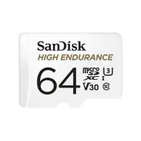 Card de memorie SanDisk 64GB High Endurance Video cu Adaptor, microSDXC, Class 10, V30, UHS-I U3 - Default Title