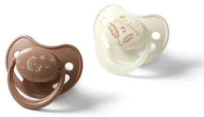 Suzetă anatomică din silicon Babyono - 18 luni+, 2 bucăți