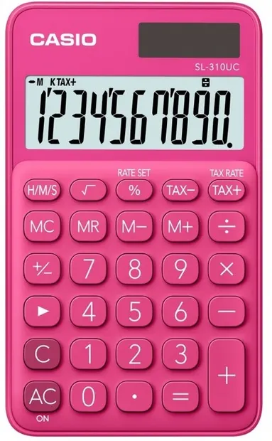 Calculator Casio - SL-310UC de buzunar, 10 dgt, ciclamen