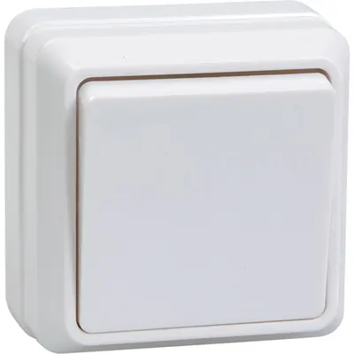 VS20-1-0-OB Buton simplu -buton 10A OKTAVA (Alb)