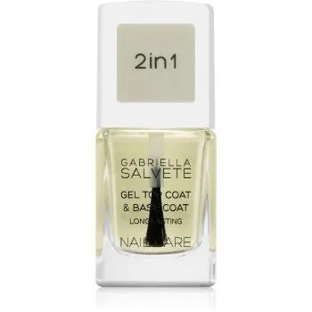 Gabriella Salvete Nail Care Top & Base Coat lac de unghii de baza si superioara cu textura de gel