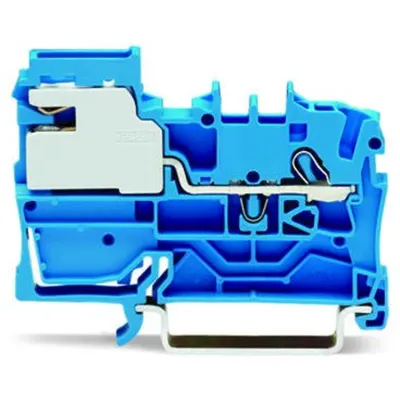 1-conductor N-disconnect terminal block; 2.5 mm²; Push-in CAGE CLAMP®; 2,50 mm²; blue