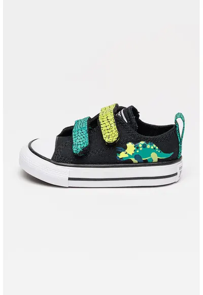 Pantofi sport cu inchidere velcro Chuck Taylor All Star Dinos Easy On - Verde/Negru