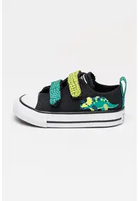 Pantofi sport cu inchidere velcro Chuck Taylor All Star Dinos Easy On - Verde/Negru