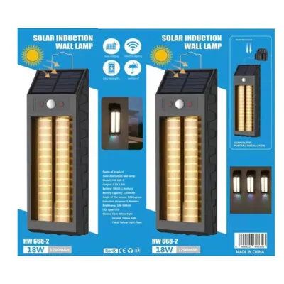 Lampa solara cu senzor de miscare, 18W, 1200 LM
