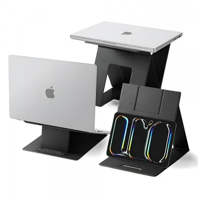 Suport Spigen Slim Fold LD201-S10 pentru Laptop / Tableta, Negru AMP11119