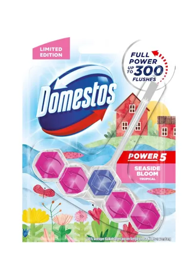 Domestos Odorizant wc cu bile 55 g Power5 Seaside Bloom Tropical