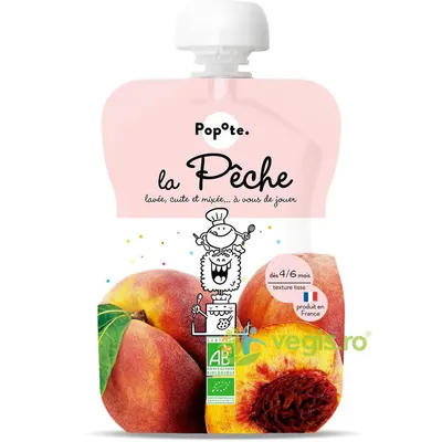 Piure cu 60% Piersici +4/6 Luni Ecologic/Bio 120g