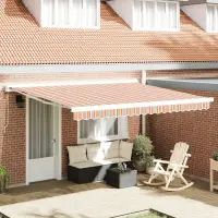 vidaXL Copertină retractabilă Multicolour 400 × 300 cm Stofă și Metal