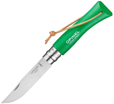 Cuțit pliabil Opinel Inox - Colorama, №7, verde