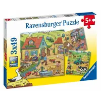 Puzzle Munca la Ferma, 3x49 Piese