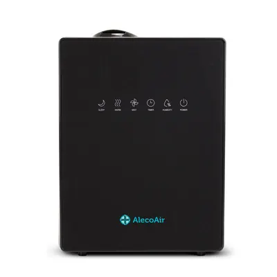 Umidificator cu ultrasunete AlecoAir U30 IONIC Black, Ionizare, Higrostat, Timer, Telecomanda, Display Digital