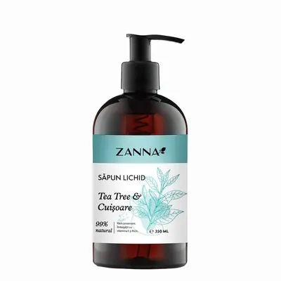 Sapun lichid cu Tea Tree si Cuisoare, 330ml, Zanna