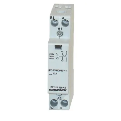 Contactor modular (1UH) 20A, 1ND+1NI, 230Vca, seria AMPARO