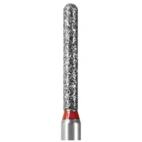Freze Diamantate Stomatologice, Cilindru Rotunjit, 141-010 M, Granulatie Medie, pentru Turbina, 5 Bucati