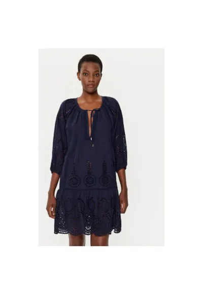 Rochie dama - 305150776 - Bumbac - Albastru - Albastru
