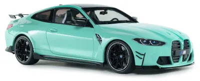Model de colecție SOLIDO Modern: Automobile - BMW M4 Performance Parts, Solido Works Turquoise, 2025