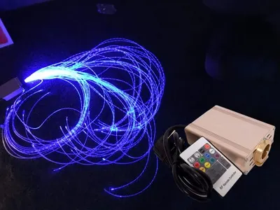 Kit fibră optică cu 100 de fire, sursă de alimentare și telecomandă, 1.5m