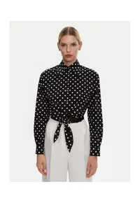 Camasa Dama - 305315410 - Bumbac - Elastan - Negru - Negru
