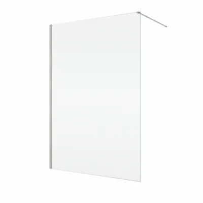 Paravan dus sticla walk-in 110x200 cm, crom periat, sticla 8 mm, Ronal Easy