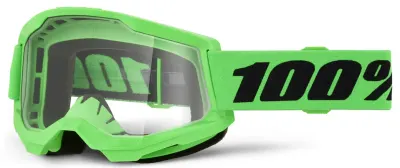 Ochelari atv cross 100% Strata 2 Neon Green, lentila clara