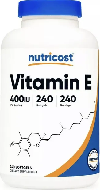 Vitamin E, 400 IU, 240 capsule, Nutricost