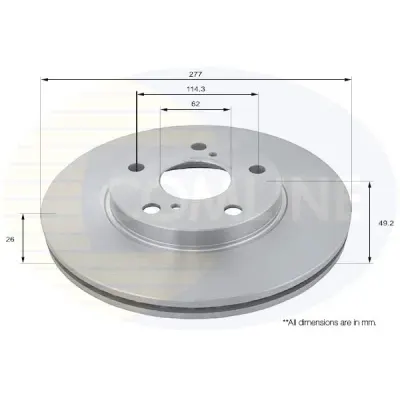 Disc frana COMLINE ADC2513V