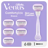 Aparat de ras pentru femei Gillette Venus Comfortglide Breeze, manere cu 6 rezerve incluse