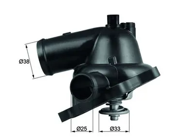 Termostat lichid racire (95 C, in carcasa) potrivit AUDI A6 ALLROAD C6, A6 C6, A8 D3, Q7; VW TOUAREG 4.2 5.2 6.0 08.04-03.18