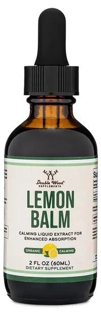 Lemon Balm, picături, 590 mg, 60 ml, Double Wood