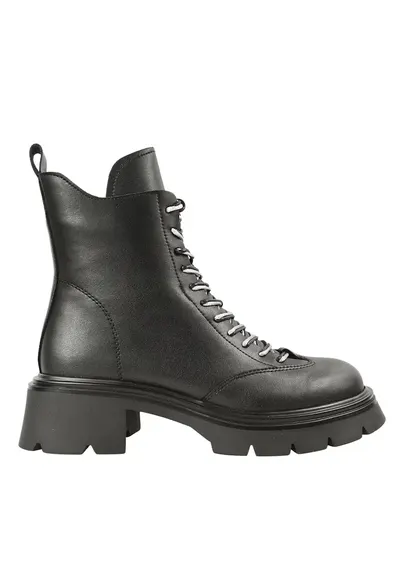 Ghete casual - dama - XS70028A negru - piele naturala - Negru