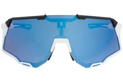 Ochelari de ciclism Dynamic cu lentilă albastră HDII și design aero negru