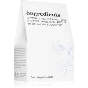 Ongredients Butterfly Pea Cleansing Ball sapun pentru curatarea fetei cu efect antioxidant