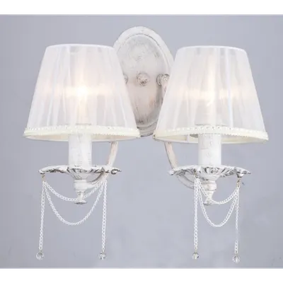 Aplica Diamant ElegantLolita,2 x E14, 230V, D.38cm,H.29 cm,Auriu-Alb