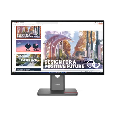Monitor Consumer Lenovo ThinkVision P27QD-40, 27", 2560 x 1440 pixeli, Black, 2 ani Garantie