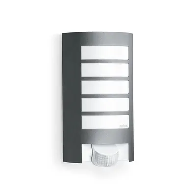 Aplica de perete L12 (antracit) cu senzor de miscare PIR 180°, pentru exterior