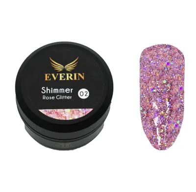 Gel color Shimmer Rose Glitter Everin 5ml- 02 - SRG-01