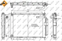 Radiator clima AC cu uscator NISSAN MICRA III 1.0 intre 2003-2010