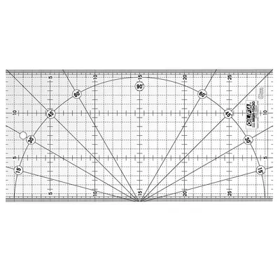 MQR 15x30 cm - rigla gradata patchwork. Olfa-Japonia