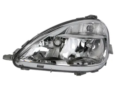 Far stanga potrivit MERCEDES Clasa A (W168) - (H4/H7, pneumatic, fundal cromat)