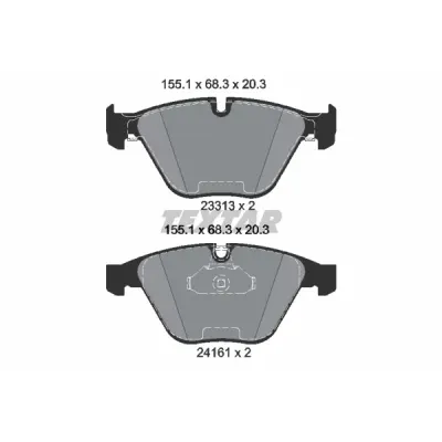Set placute frana, frana disc TEXTAR 2331303