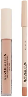 Makeup Revolution Set de buze - Ruj și creion Stunner, 3 ml + 1 g